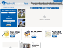 Tablet Screenshot of lexington.collegeweekends.com