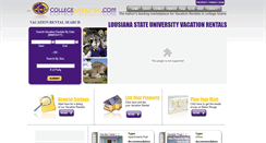 Desktop Screenshot of lsu.collegeweekends.com