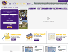 Tablet Screenshot of lsu.collegeweekends.com