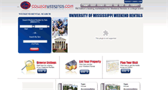 Desktop Screenshot of olemiss.collegeweekends.com